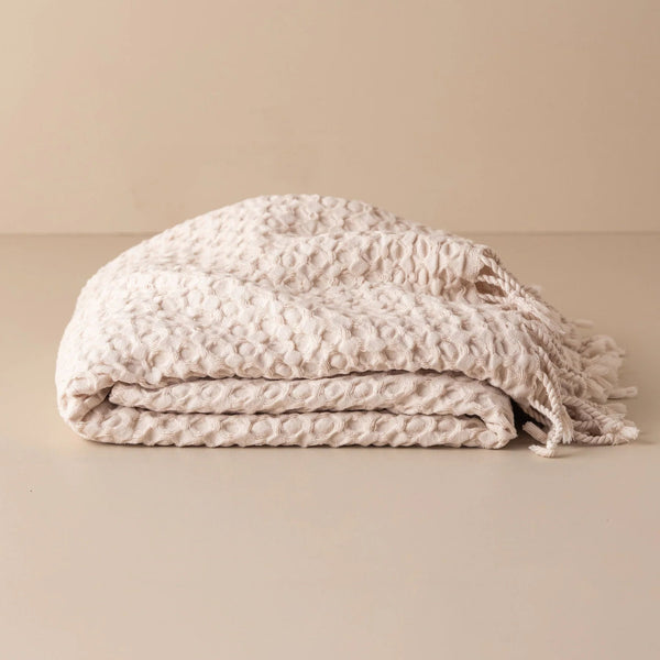 Corfu Cotton Throw - Clay