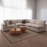 Replica Cloud Large Corner Lounge with Open Arm - Harpo Natural