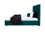 Couture Queen Bed - Emerald Green