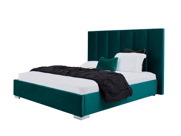 Couture Queen Bed - Emerald Green