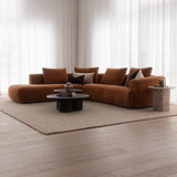 Cruz 3 Seater with Chaise - Rust