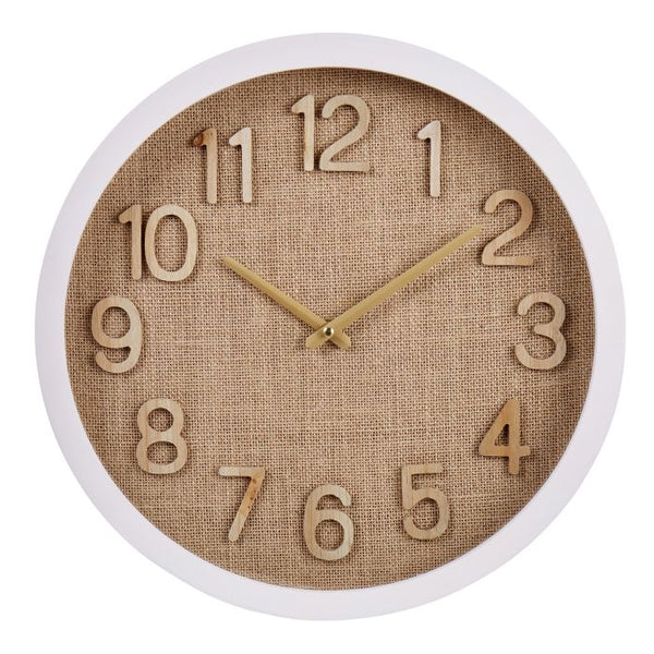 Cunene Weave Wall Clock - Brown