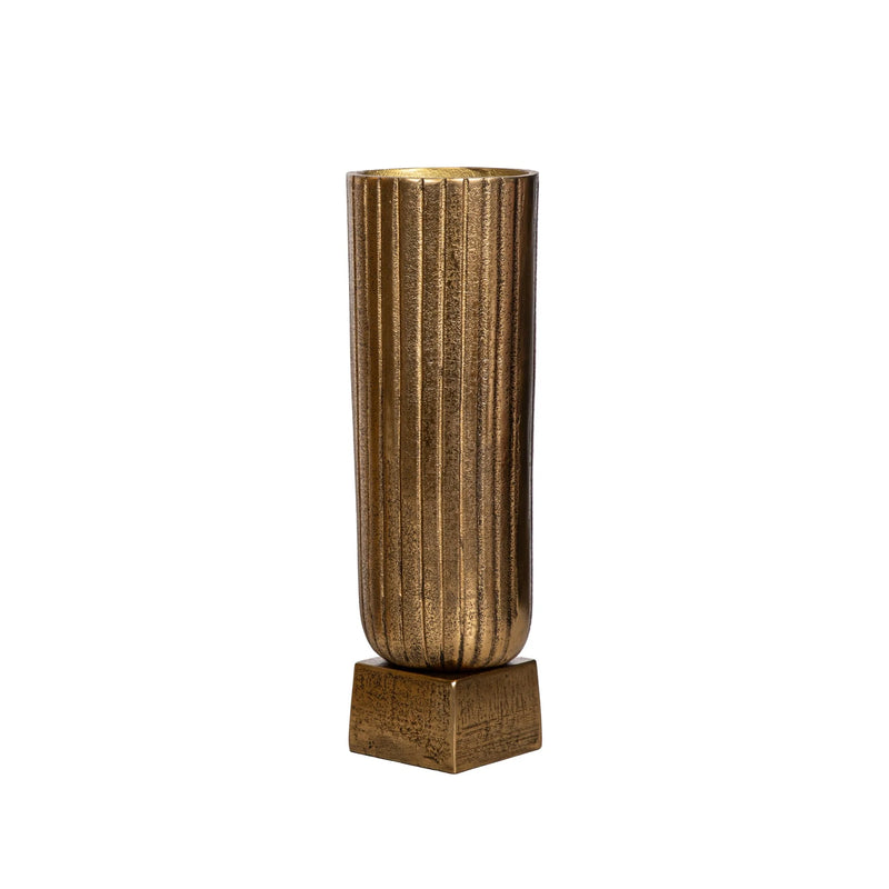 Cylinder Small Vase - Brass Antique