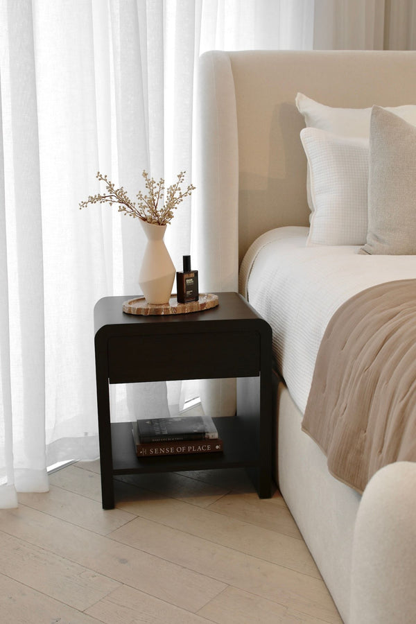 Nolan Bedside Table - Black
