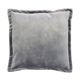 Essential Plush Velvet Cushion - Dove Grey