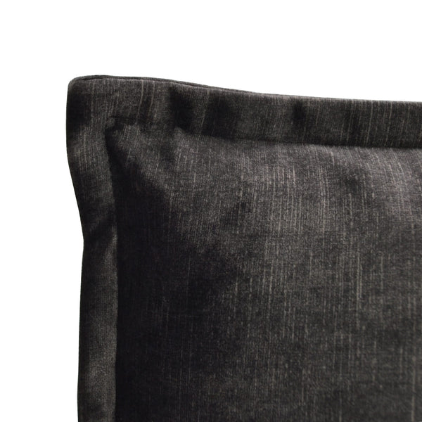 Essential Plush Velvet Cushion - Dark Grey