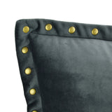 Essential Fine Velvet Cushion - Steel