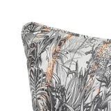 Coco Piped Cushion - Botanical Grey
