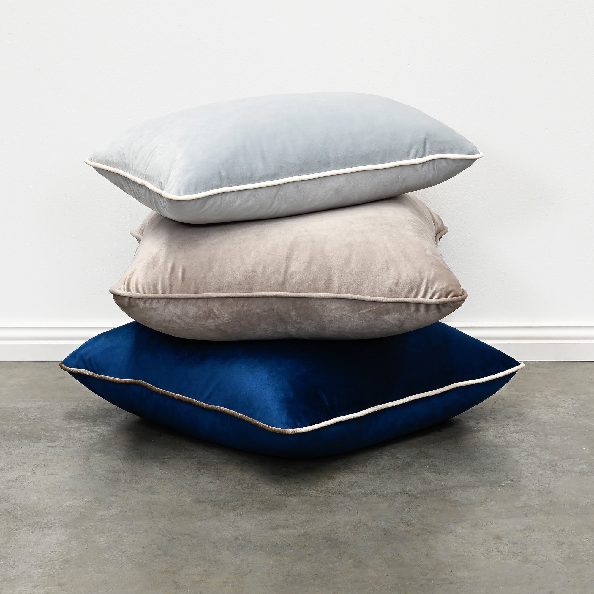 Buy Coco Piped French Navy Velvet Cushion in Perth, Osborne Park ...
