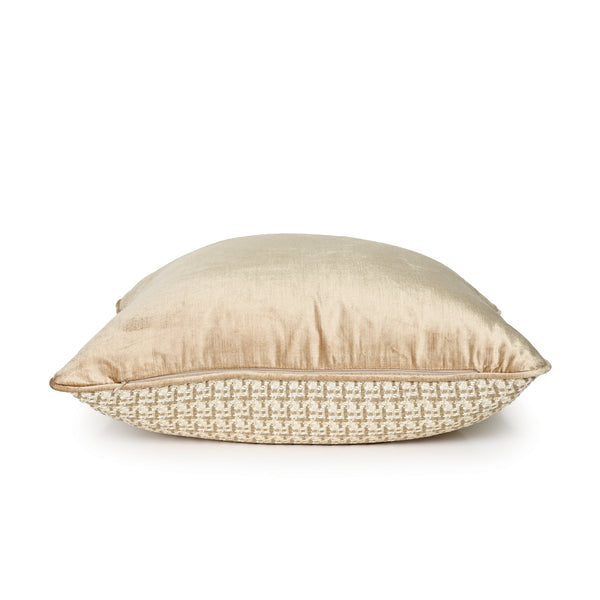 Coco Piped Cushion - Ivory Tweed