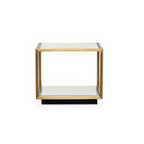 Mina Taller Side Table - Brushed Gold