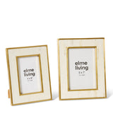 Busara Photo Frame - White/Gold