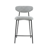 Viola Counter Stool - Charcoal with Ebony Legs
