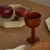 Drift Goblet Pair - Rust