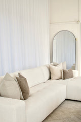 Lyla 3 Seater with Chaise - Cloud Optical