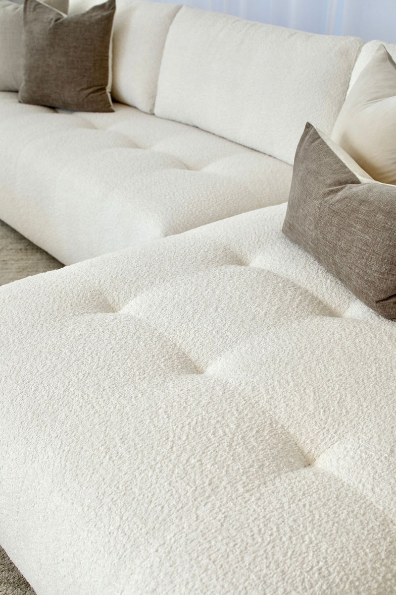 Lyla 3 Seater with Chaise - Cloud Optical