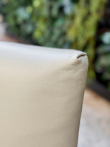 Denmark Full Leather Dining Chair - Ivory