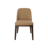 Ellery Dining Chair - Camel with Walnut Legs