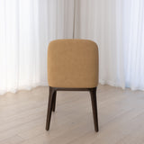 Ellery Dining Chair - Camel with Walnut Legs