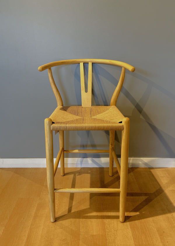 Elm Wishbone Counter Stool - Natural