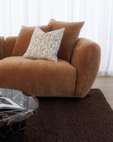 Enzo 3 Seater Chaise Lounge - Grace Cookie