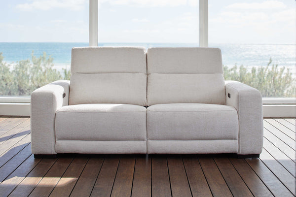 Evelyn 2.5 Seater Power Reclining Sofa - Pearl