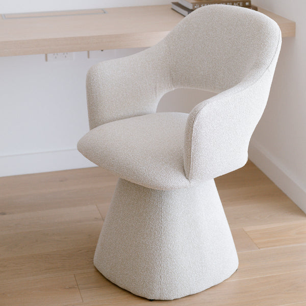 Michel Swivel Dining Chair - Sand