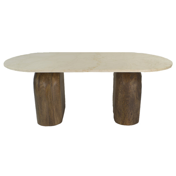 Loma Marble/Wood Coffee Table