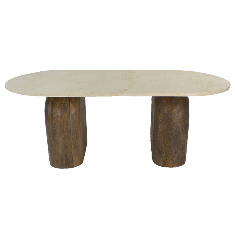Loma Marble/Wood Coffee Table