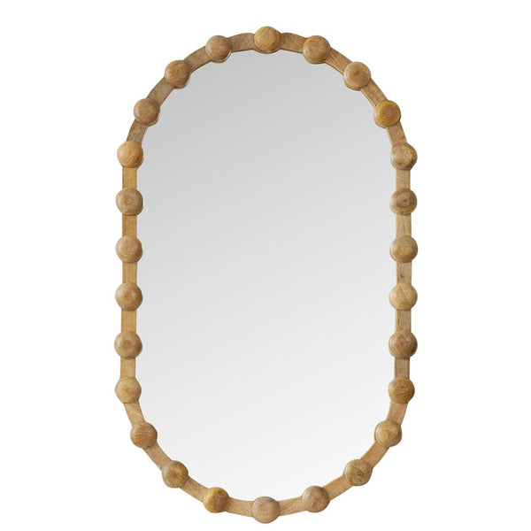 Aldora Wood Oval Mirror