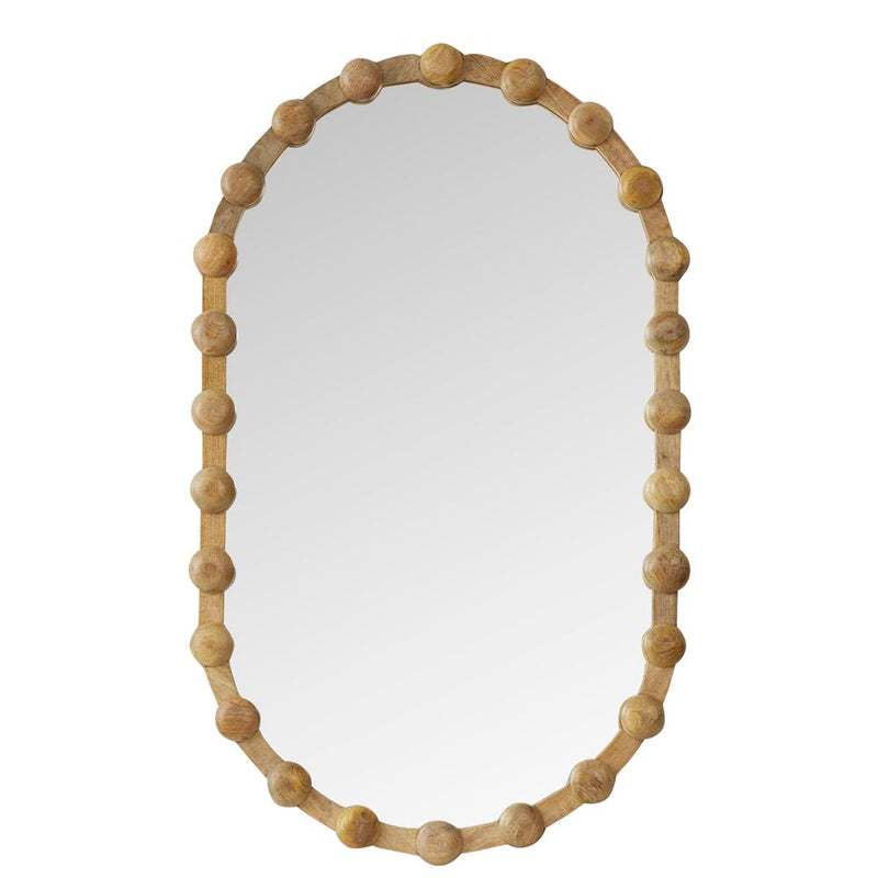 Aldora Wood Oval Mirror