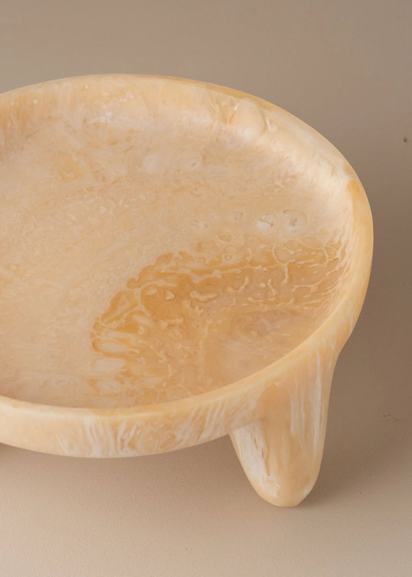 Flow Resin Structured Fruit Bowl - Shell