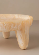 Flow Resin Structured Fruit Bowl - Shell