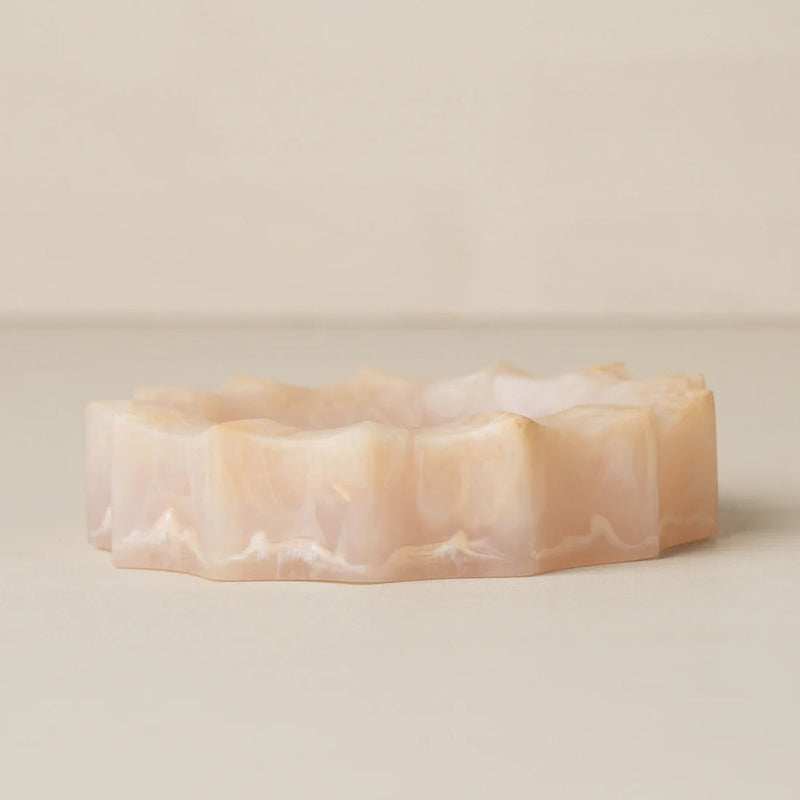 Flow Resin Sun Dish - Shell