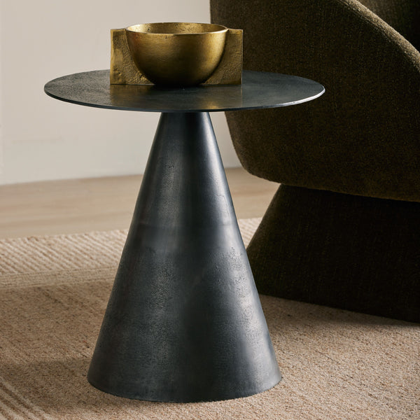 Forge Side Table - Gun Metal Grey