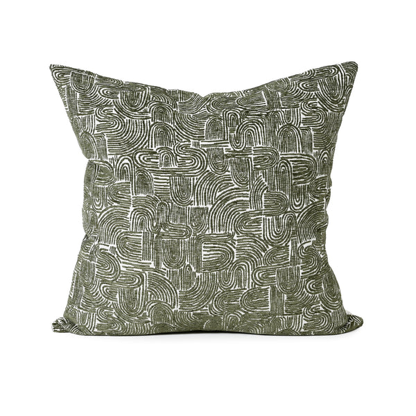 Forest Swirl Fabric Cushion