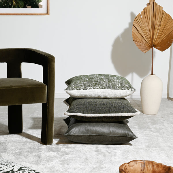 Forest Swirl Fabric Cushion