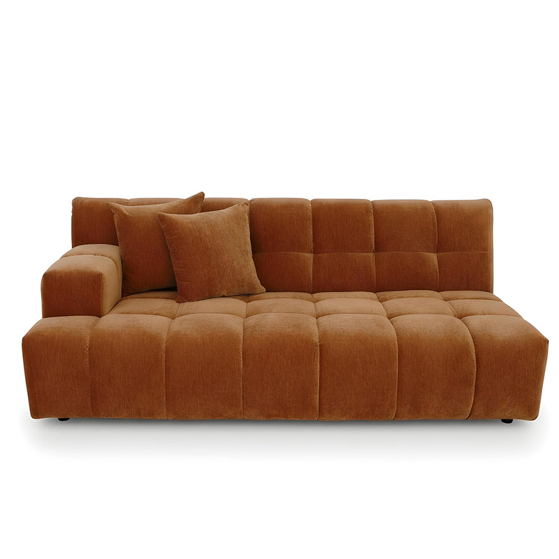 Valletta 2.5 Seater with LHS Arm - Mystique Biscoff