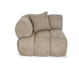 Savannah Single Seat with LHS Arm - Almond