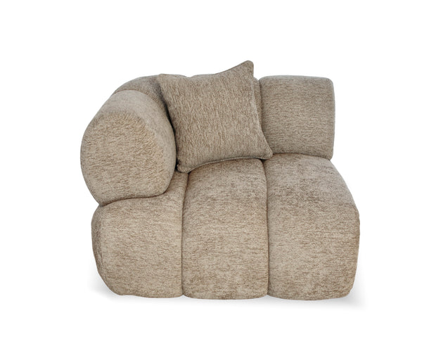 Savannah Single Seat with LHS Arm - Almond