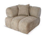 Savannah Single Seat with LHS Arm - Almond