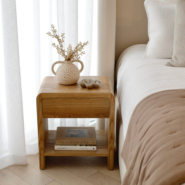 Nolan Bedside Table - Oak