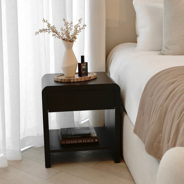 Nolan Bedside Table - Black
