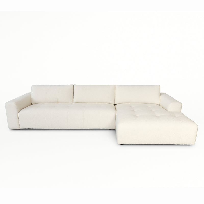 Lyla 3 Seater with Chaise - Cloud Optical