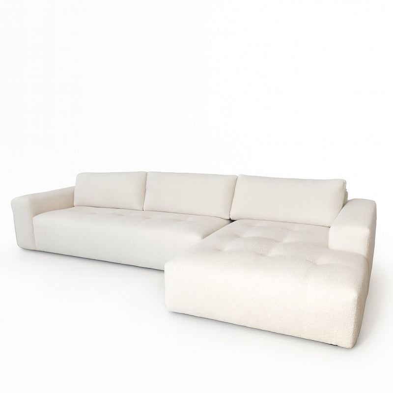 Lyla 3 Seater with Chaise - Cloud Optical