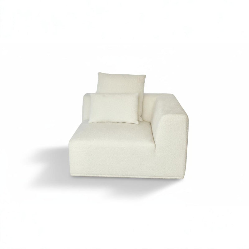 Verona Single Seat Arm/Corner - Cloud Optical