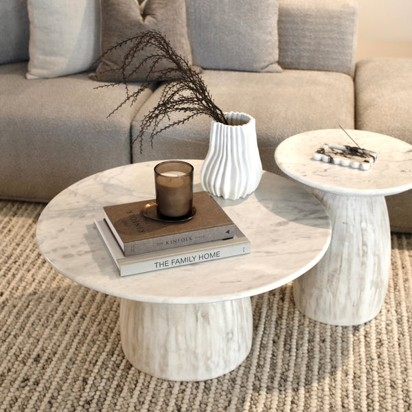 Sia Marble Wood Coffee Table