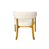 Berlin Dining Chair - White Boucle