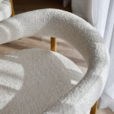 Berlin Dining Chair - White Boucle