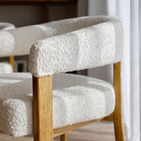 Berlin Dining Chair - White Boucle